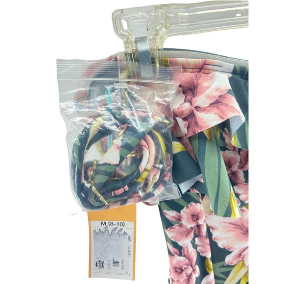 NWT Kona Sol Girls' Hawaiian Tropical One Piece Swimsuit Youth Size Medium 8-10 - Picture 5 of 11